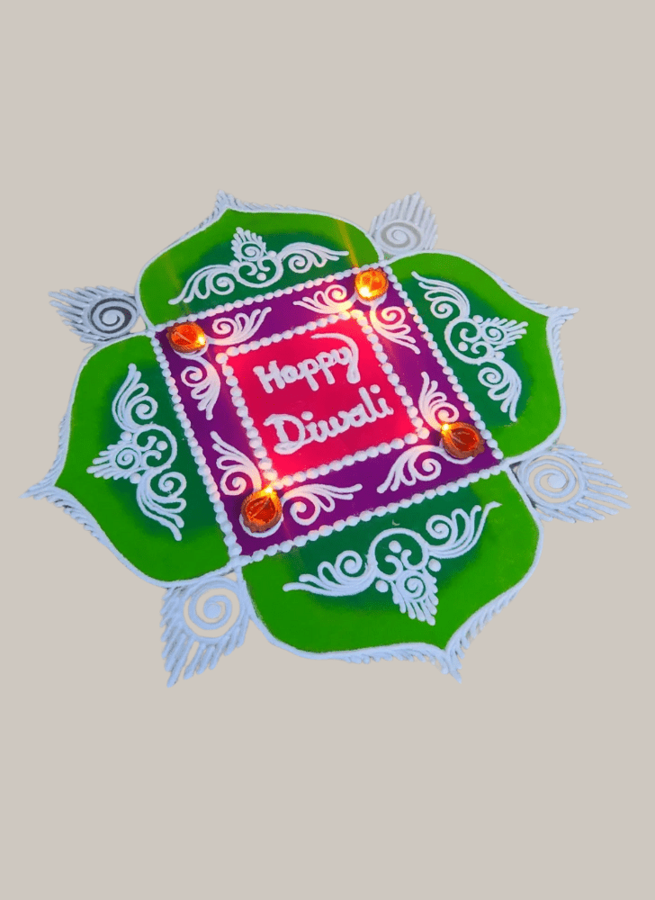 Beauteous Diwali Rangoli