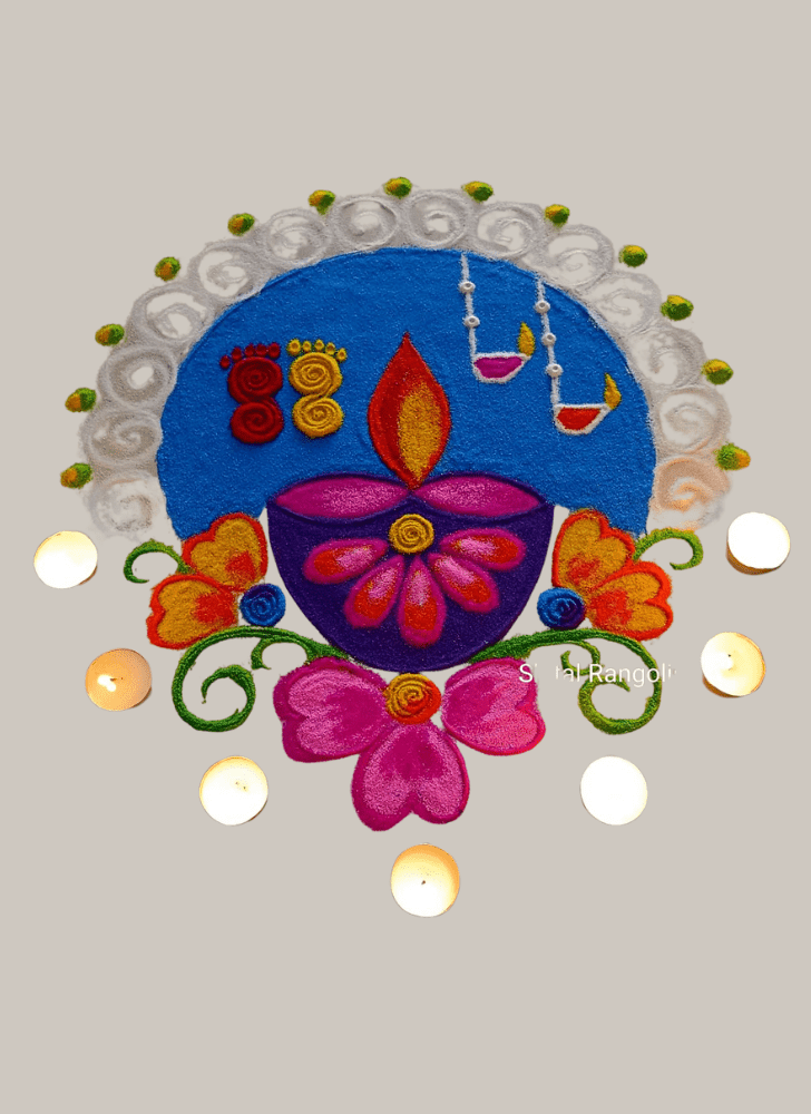 Bewitching Diwali Rangoli