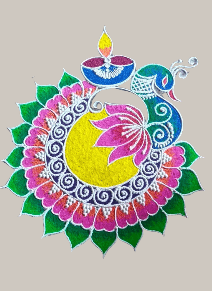 Captivating Diwali Rangoli