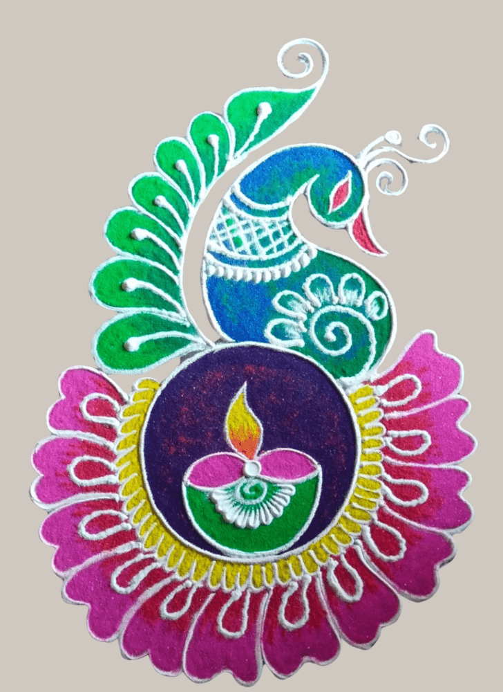 Enticing Diwali Rangoli