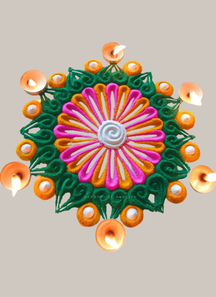 Lovely Diwali Rangoli Design