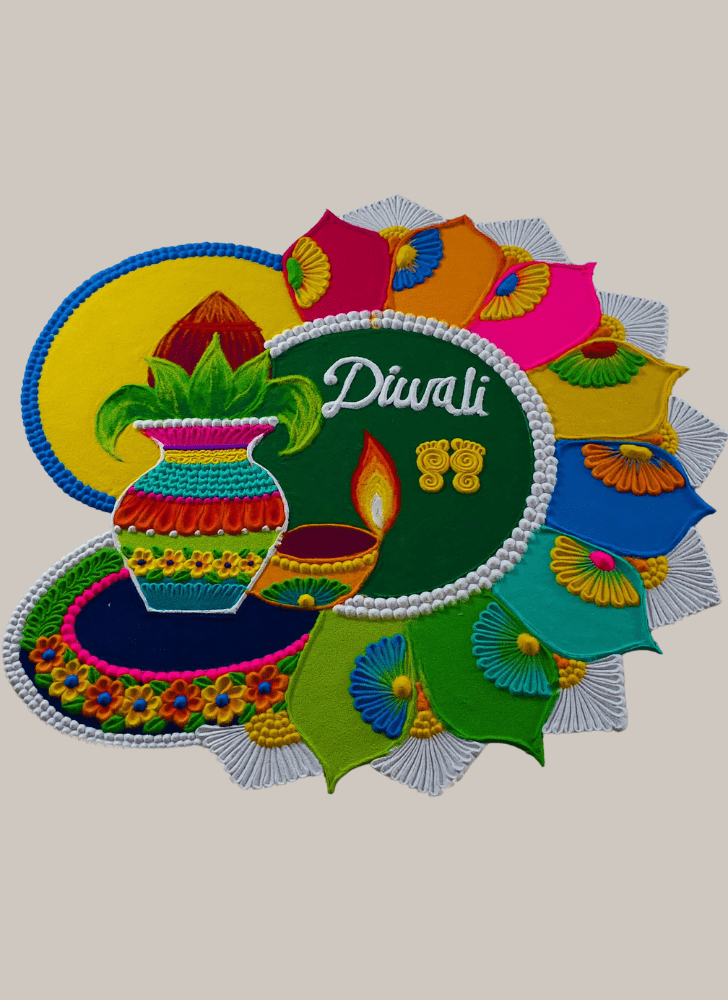 Magnificent Diwali Rangoli