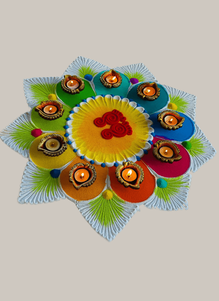 Ravishing Diwali Rangoli