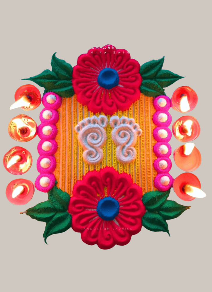 Resplendent Diwali Rangoli