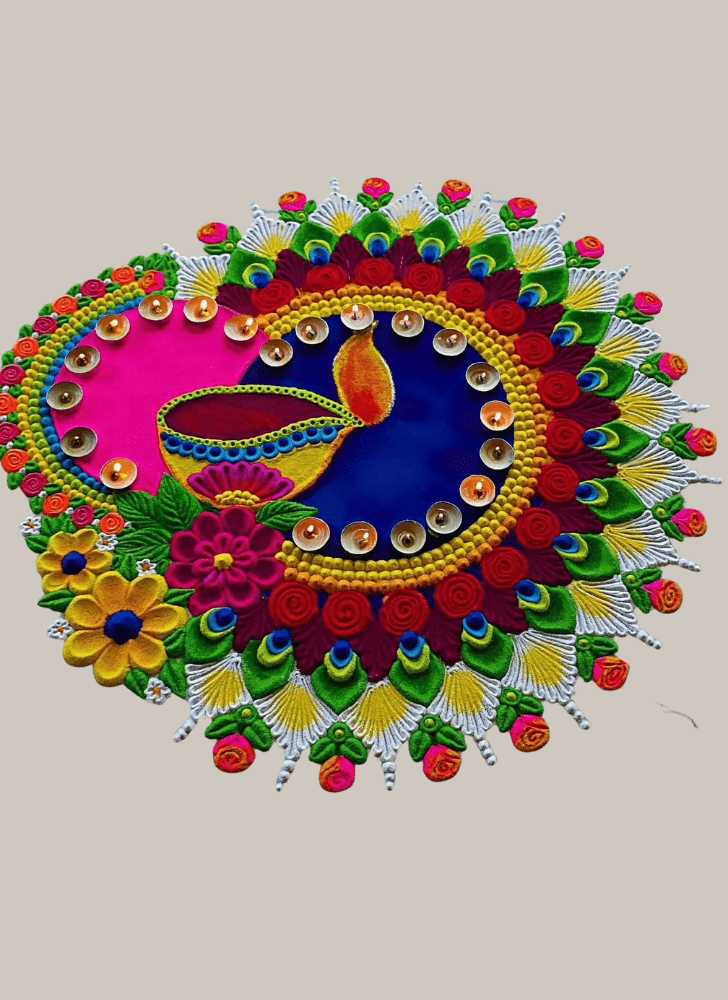 Splendid Diwali Rangoli