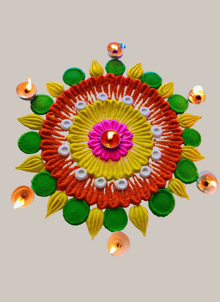 Superb Diwali Rangoli