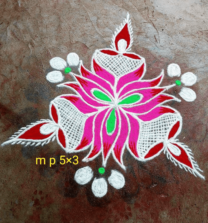 Alluring Diwali Special Rangoli