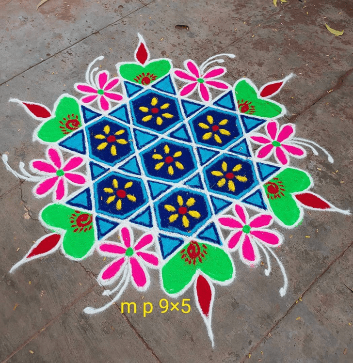 Beauteous Diwali Special Rangoli