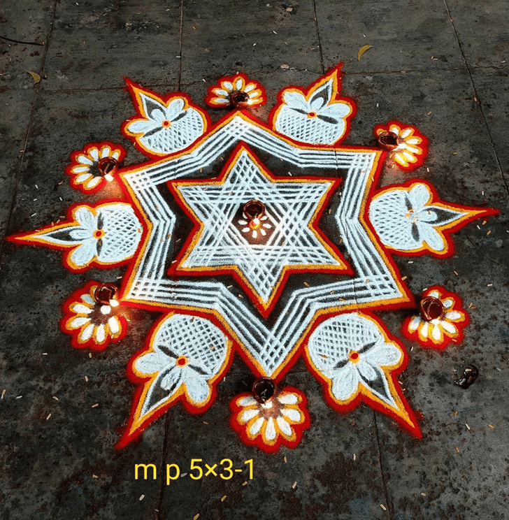 Charming Diwali Special Rangoli