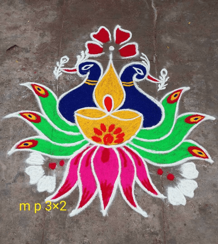 Enticing Diwali Special Rangoli