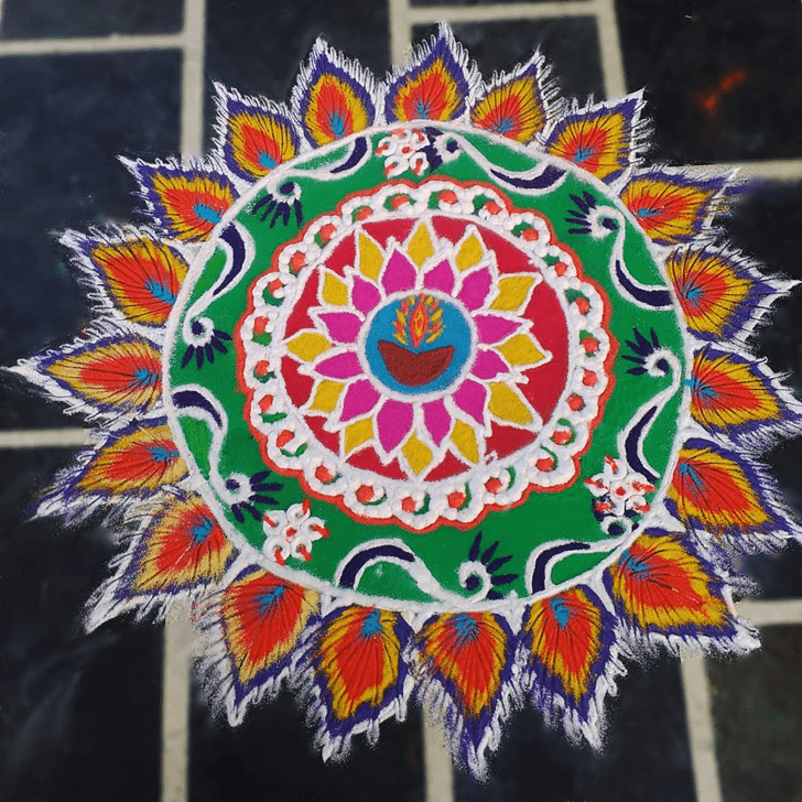 Inviting Diwali Special Rangoli