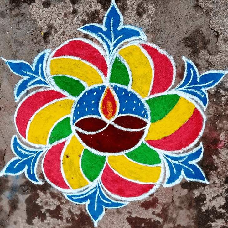 Lovely Diwali Special Rangoli Design