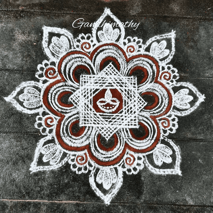 Mesmeric Diwali Special Rangoli