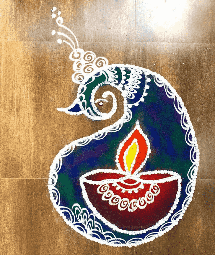 Gorgeous Diya Rangoli