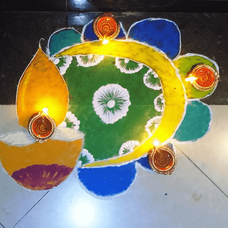 Ideal Diya Rangoli