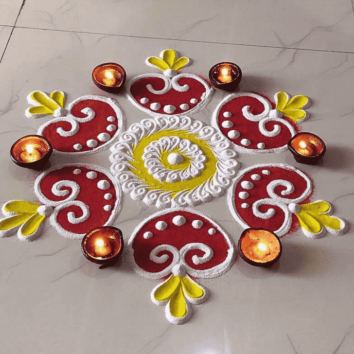 Radiant Diya Rangoli