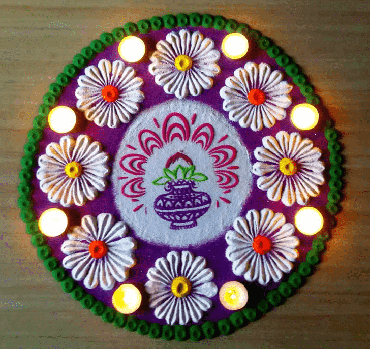 Dazzling Door Entrance Rangoli