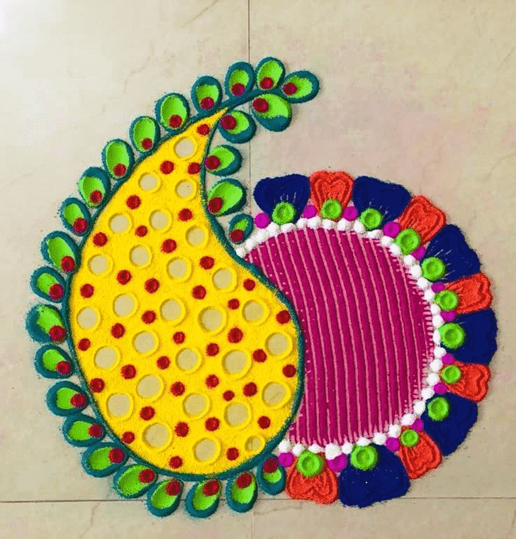 Radiant Door Entrance Rangoli