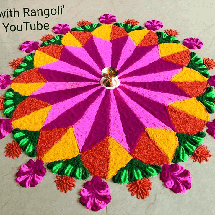 Refined Door Entrance Rangoli