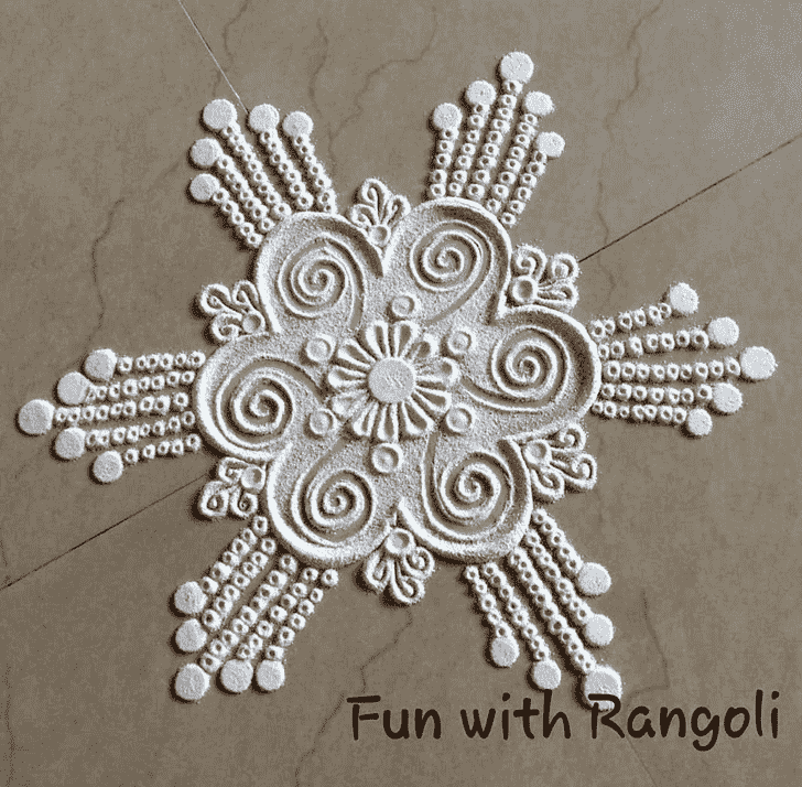 Wonderful Door Entrance Rangoli Design