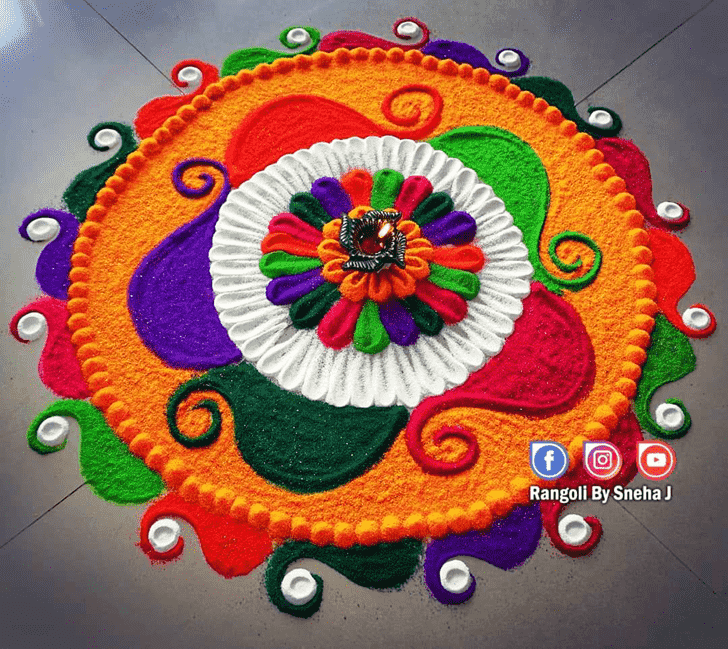 Exquisite Door Rangoli