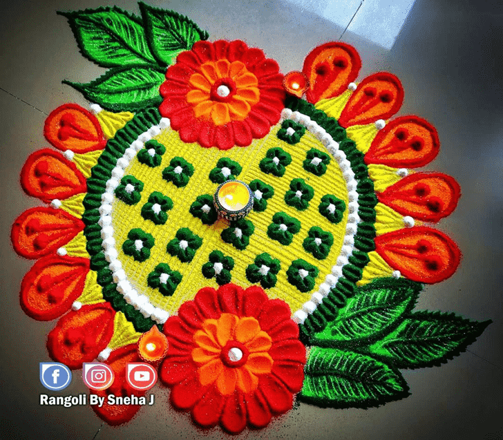 Ideal Door Rangoli