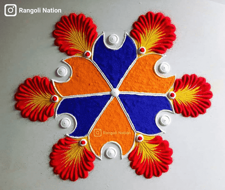 Superb Door Rangoli