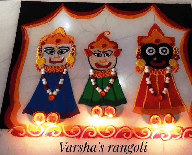 Fair Durga Rangoli