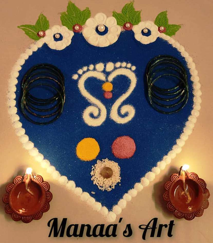 Delightful Durgapuja Rangoli