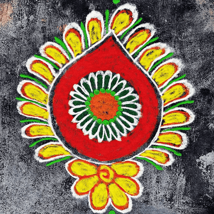 Adorable Easy Rangoli