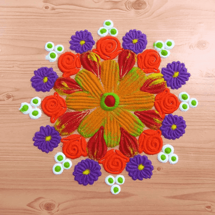 Charming Easy Rangoli