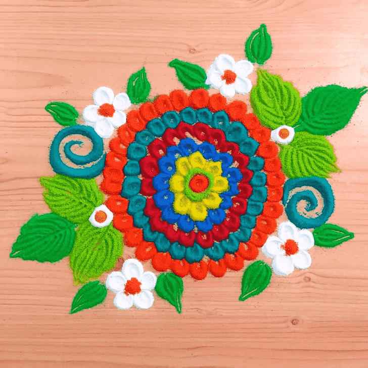 Dazzling Easy Rangoli