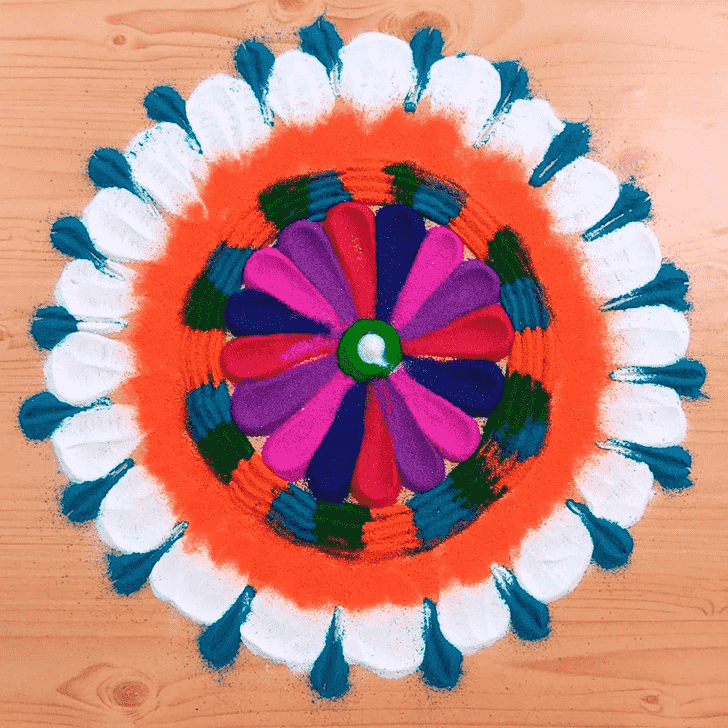 Delightful Easy Rangoli