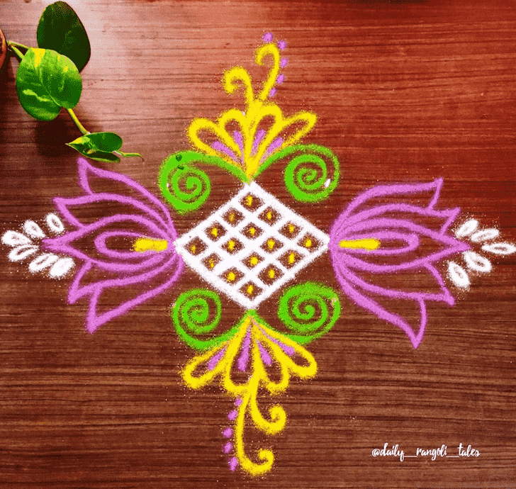 Graceful Easy Rangoli