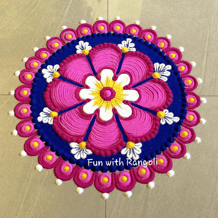 Awesome Easy Rangoli