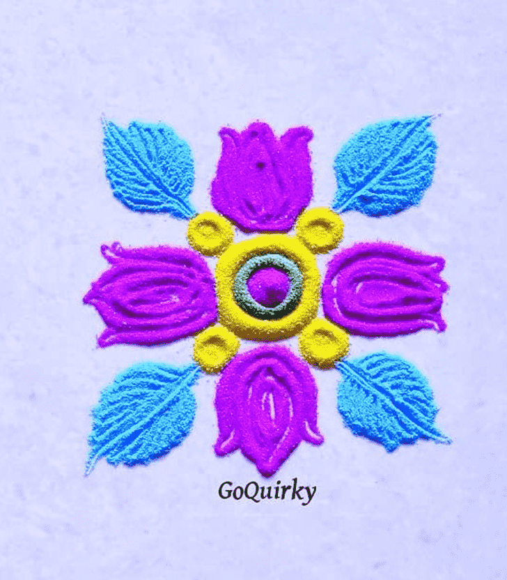 Inviting Easy Rangoli