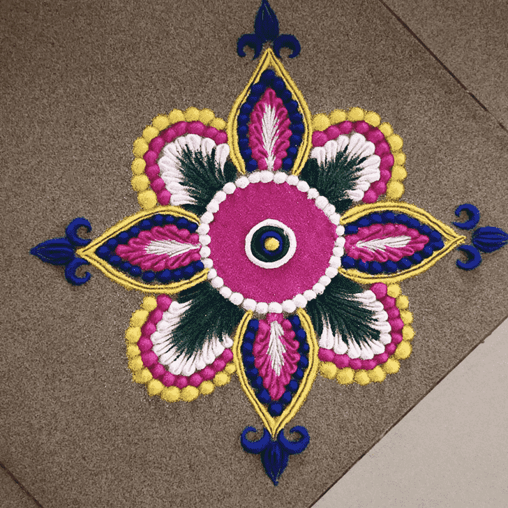 Magnificent Easy Rangoli