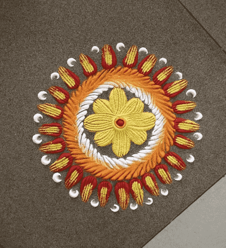 Pleasing Easy Rangoli