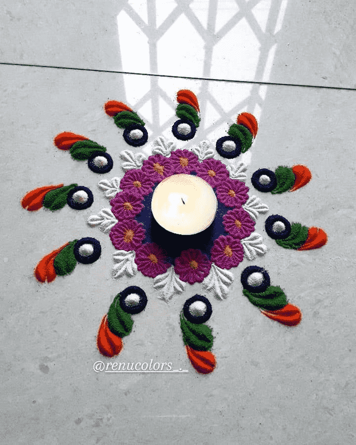 Wonderful Easy Rangoli Design