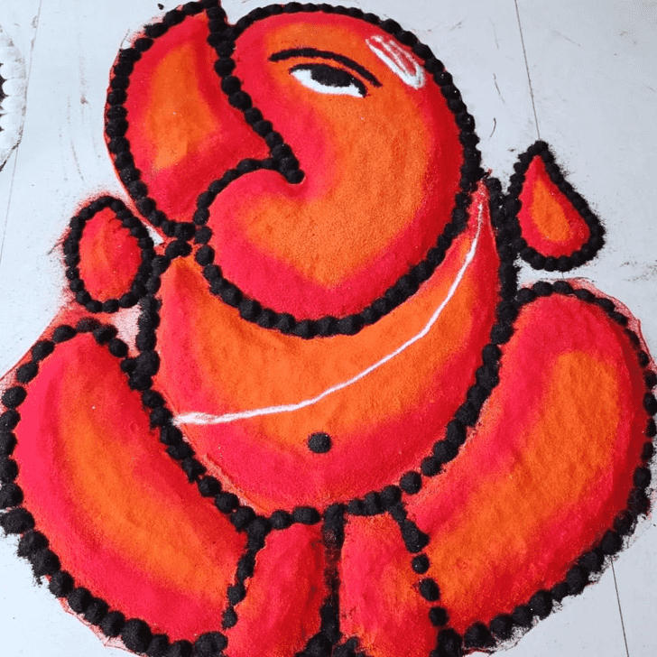 Enthralling Ekdant Rangoli