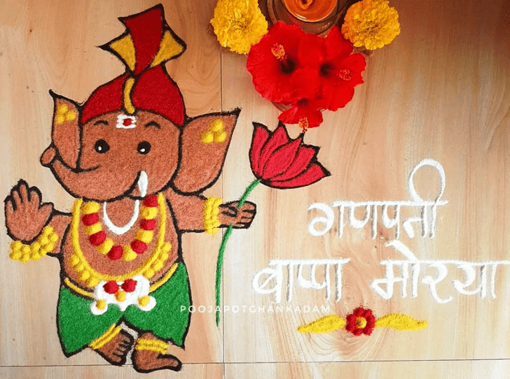 Enticing Ekdant Rangoli