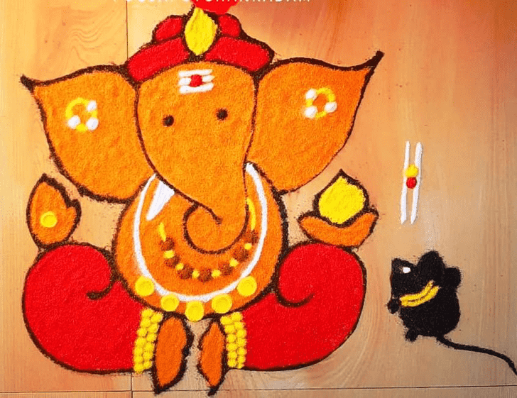 Fascinating Ekdant Rangoli