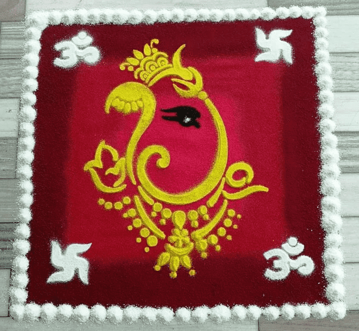 Shapely Ekdant Rangoli