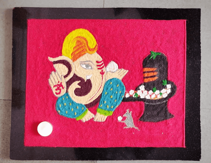 Slightly Ekdant Rangoli