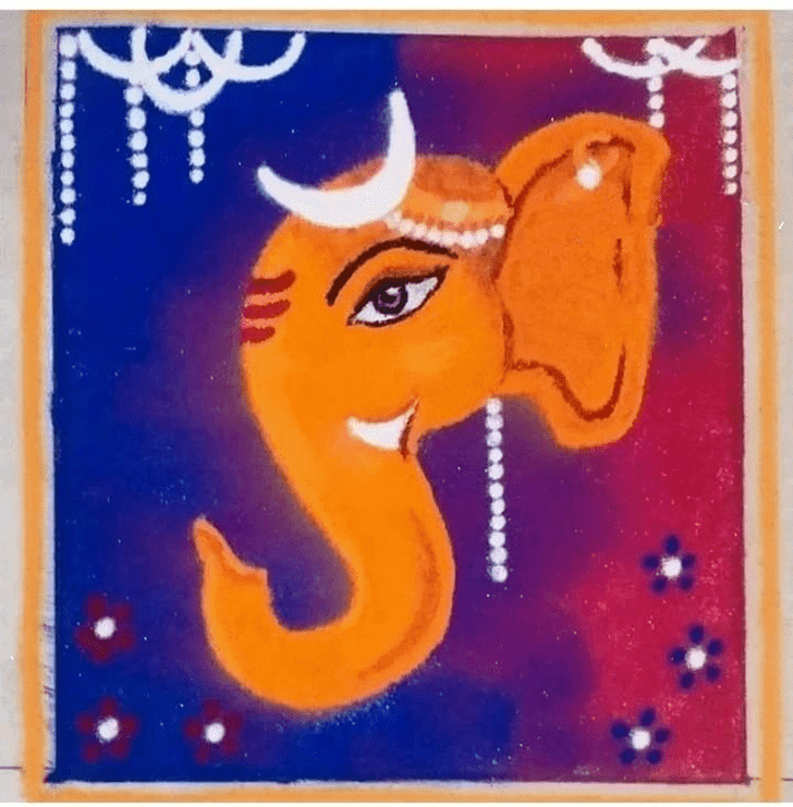 Superb Ekdant Rangoli