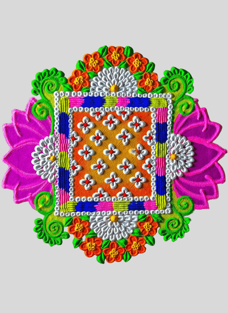 Delightful Elegance Rangoli