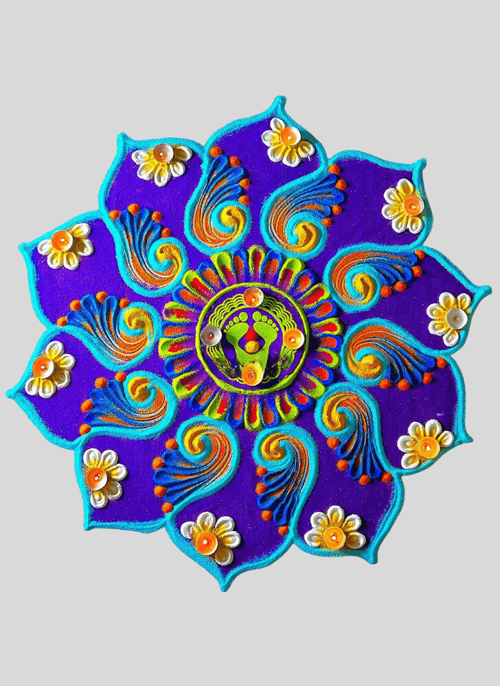 Lovely Elegance Rangoli Design