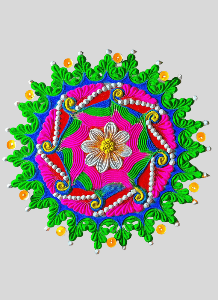 Magnetic Elegance Rangoli