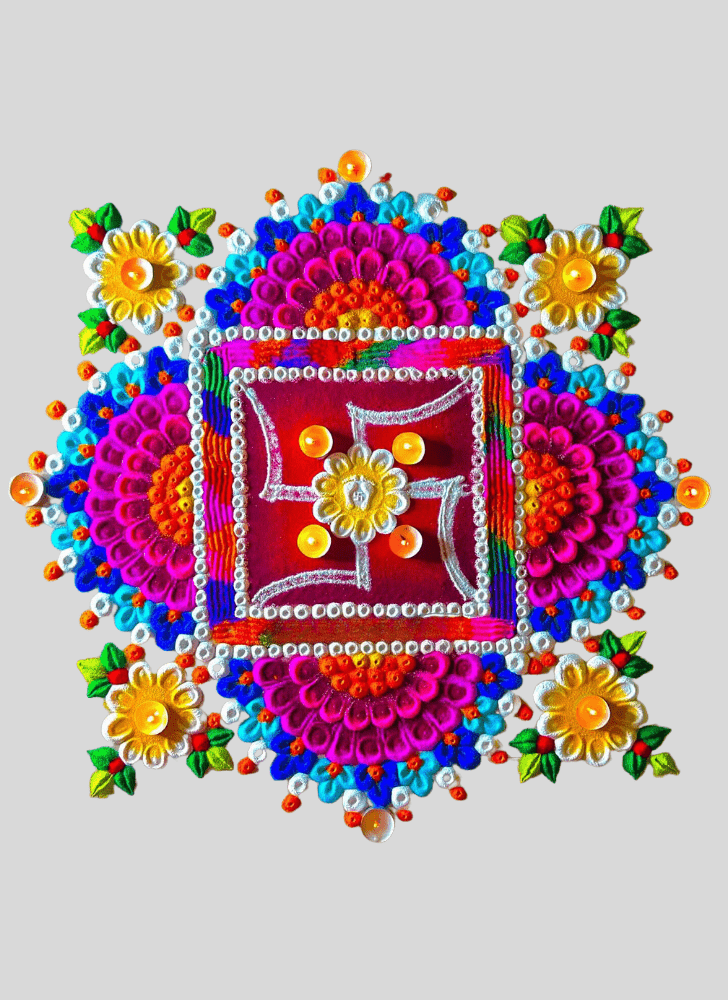 Mesmeric Elegance Rangoli