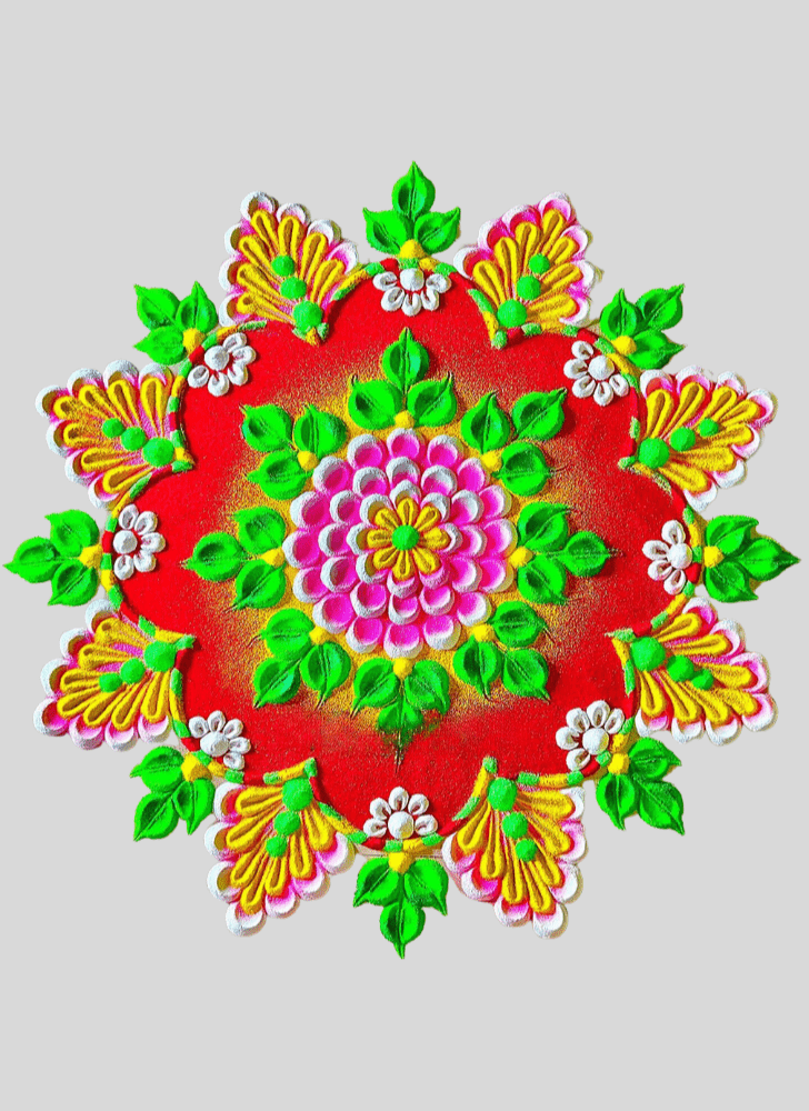 Wonderful Elegance Rangoli Design